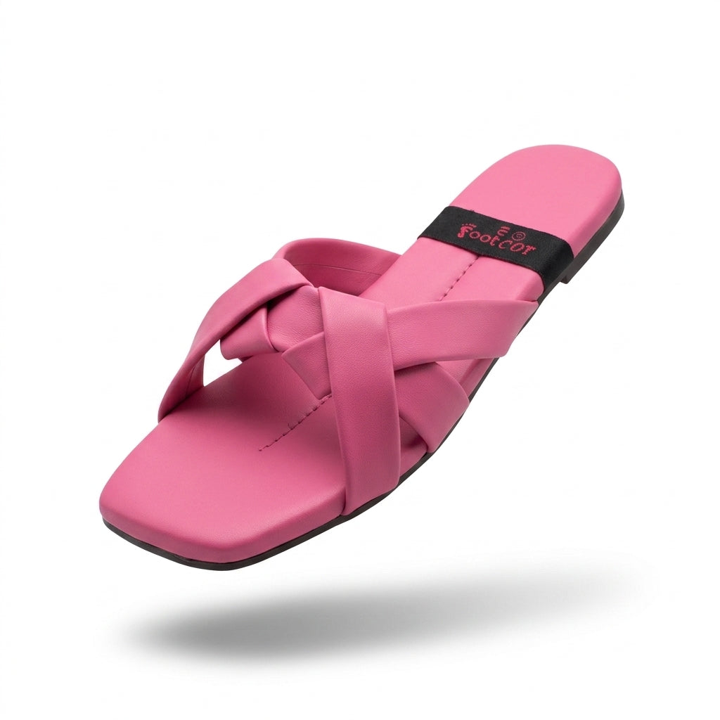 Ladies Comfort Pink Flats