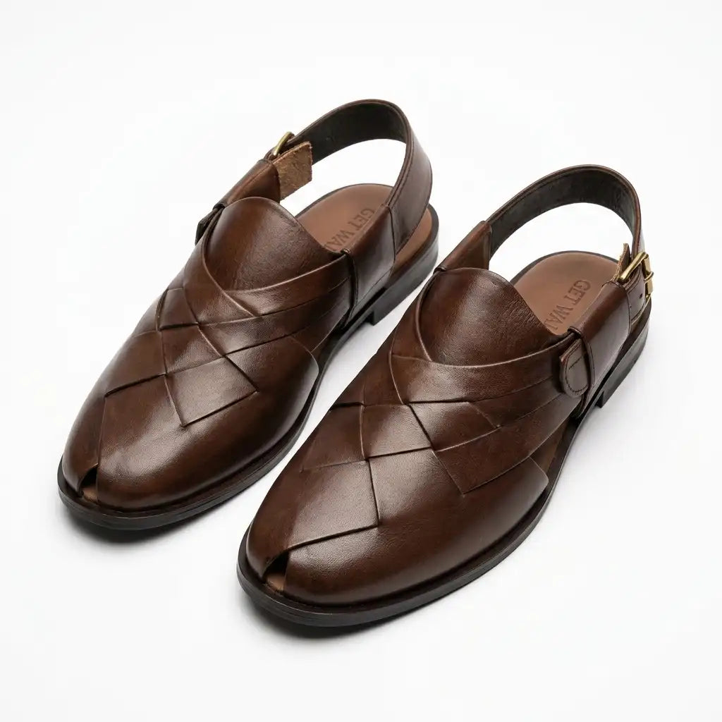 Handmade Leather Peshawari Chappal