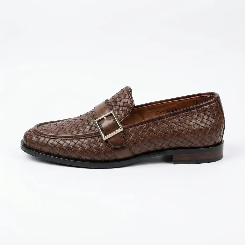 Handmade Woven Loafers Shoes
