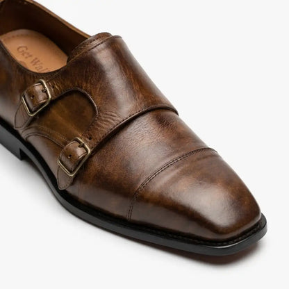 Handmade Leather Monk Shoes