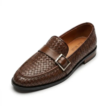 Handmade Woven Loafers Shoes