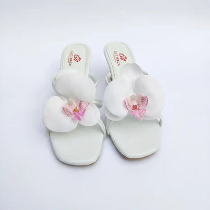 Comfort Ladies White Heel