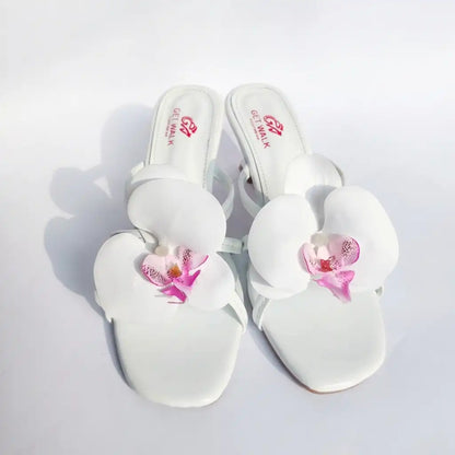 Comfort Ladies White Heel