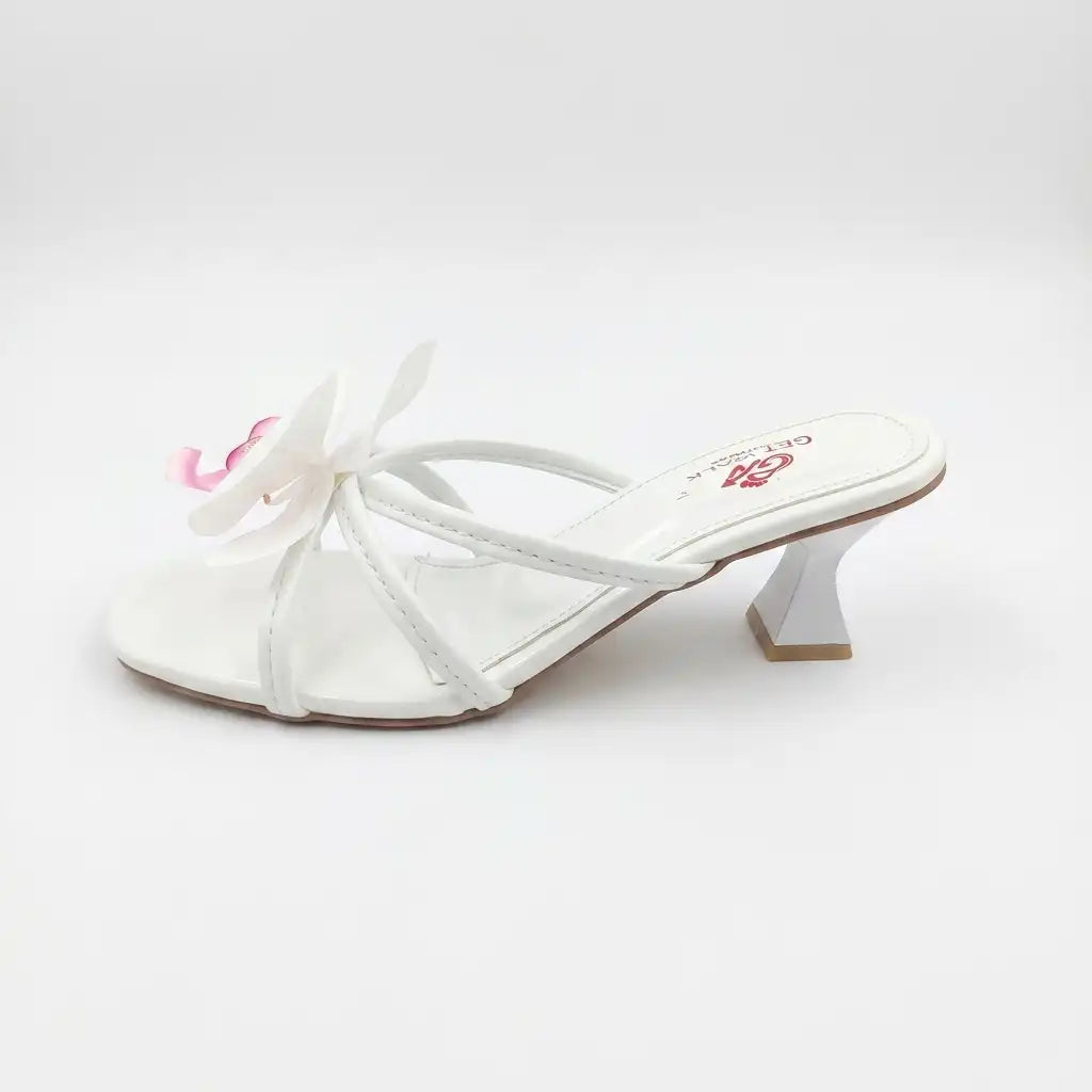 Comfort Ladies White Heel