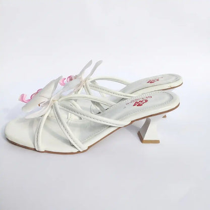 Comfort Ladies White Heel