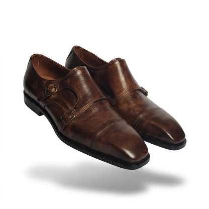 Handmade Leather Monk Shoes