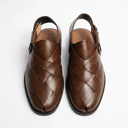 Handmade Leather Peshawari Chappal