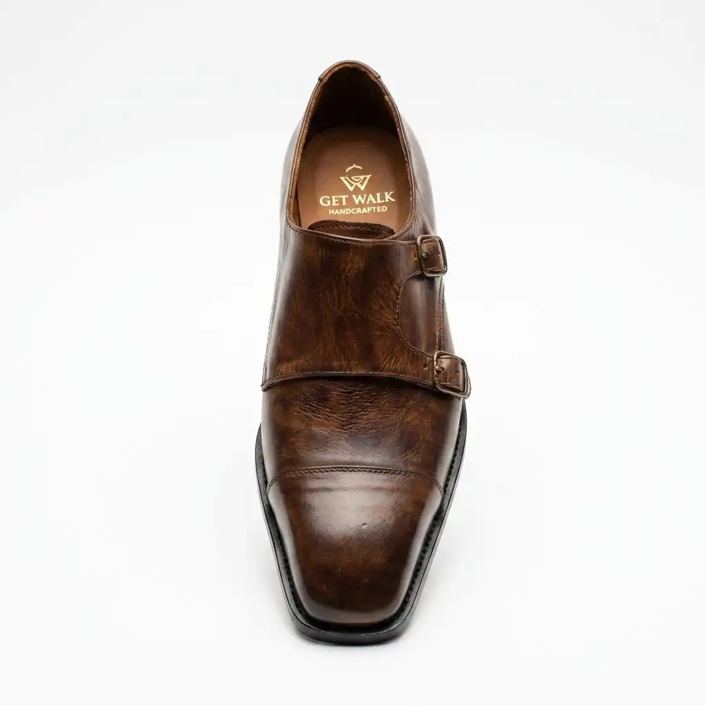 Handmade Leather Monk Shoes