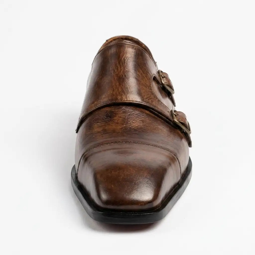 Handmade Leather Monk Shoes