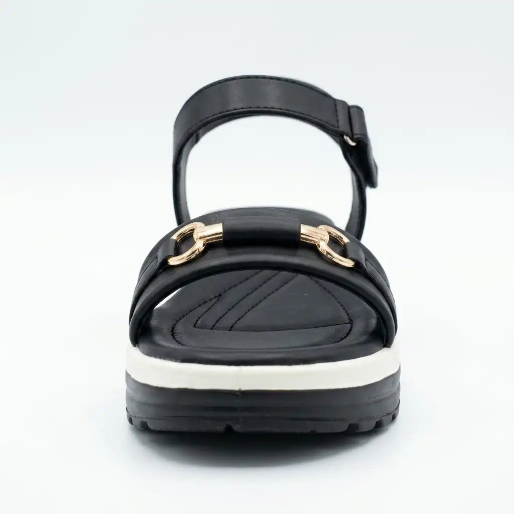 Comfort Ladies Black Sandal
