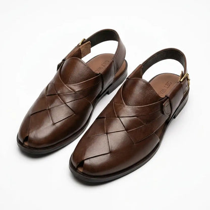 Handmade Leather Peshawari Chappal