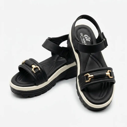 Comfort Ladies Black Sandal