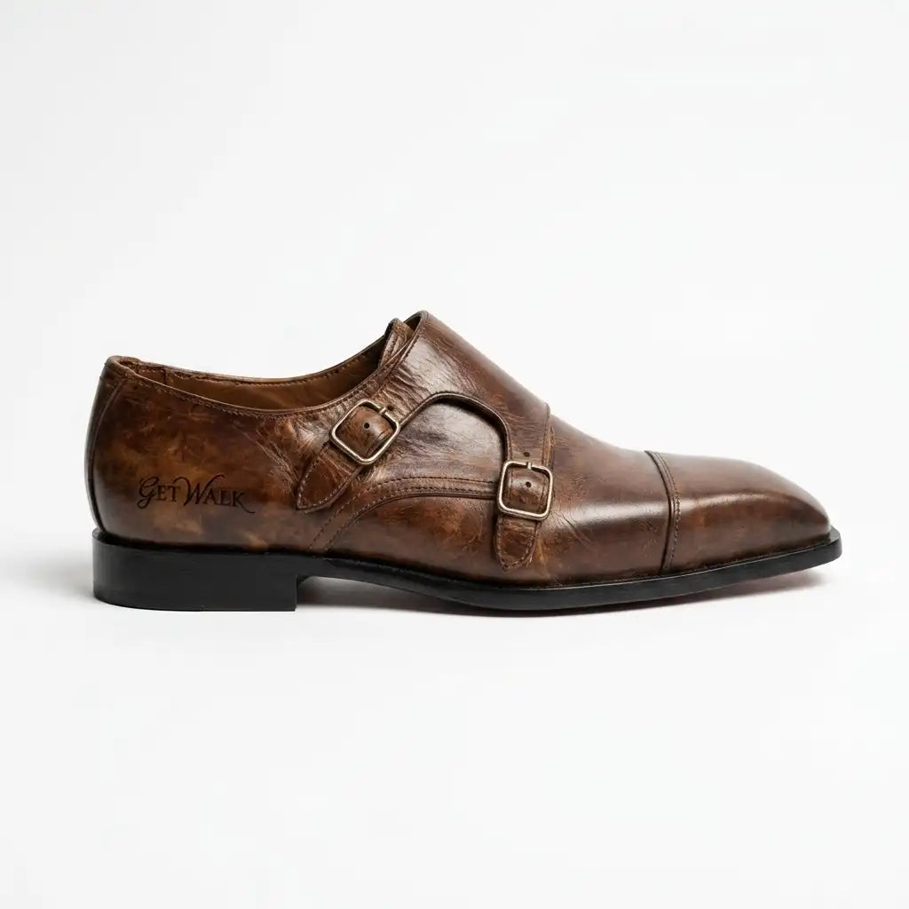 Handmade Leather Monk Shoes